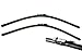 EURO-BLADES Front Windshield Wiper Blades set compatible with audi Q7 of 2 Factory fit 2007-2015