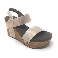 Corkys New Wedge Gold 8 Womens Sandals