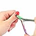 Biutee Cuticle Trimmer 3/4 Jaw Extremely Sharp Cuticle Nippers Scissors Stainless Steel Nail Cuticle Clippers Professional Dead Skin Cutter Remover Pedicure Manicure Nail Art Tool, Rainbow