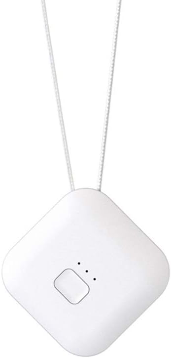 MGKMG Necklace Wearable Mini Personal Air Purifier with USB | Negative Ion Generator Purifies Air Eliminating Germs Dust Viruses Bacteria Allergens Mold Odors And More,White