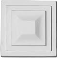 Ekena Millwork ROS04X04DR 4 3/8 inch W x 4 3/8 inch H x 1 4 inch P Dover Rosette, White