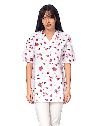 DINOZAVR Bruna Sanitary V-Neck Scrub Top for Women