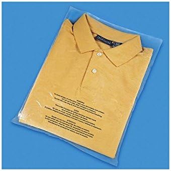 100 Count Self-Seal Resealable Suffocation Warning Poly Bags 1.5 mil for FBA (8x10)
