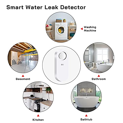 Water Alarm Detector 2 Pack, Sensitive Leak and