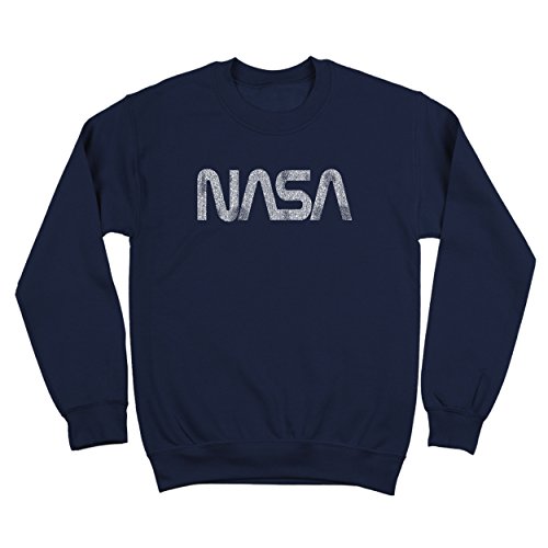 Spreadshirt NASA Logo Sweater Heren - Warme Klassieke Crewneck Sweatshirt