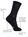 MD 6 Pack Soft Men and Women Antibacterial Bamboo Fiber Crew Casual Socks