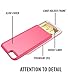 Style4U iPhone 6S Case, iPhone 6 Case, Slim Shock-Resistant Hybrid Armor Case with Credit/ID Card Compartment for Apple iPhone 6S / 6 with 1 Stylus and 1 HD Clear Screen Protector [Hot Pink]