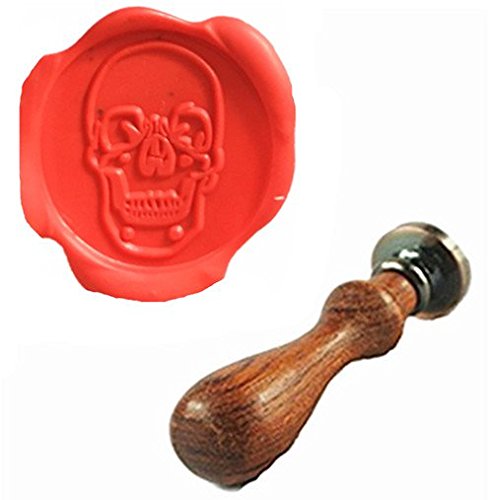 MDLG Vintage Skull Head Custom Picture Logo Wedding Invitation Wax Seal Sealing Stamp Sticks Spoon Gift Box Set Kit