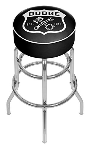 Trademark Gameroom Dodge Garage Padded Swivel Bar Stool
