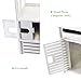 DL furniture - Bathroom Storage Shelf Drawer Multi Compartment Organizer, Water Proof, Anti Decay, Anti Rot, Environmental Friendly | White