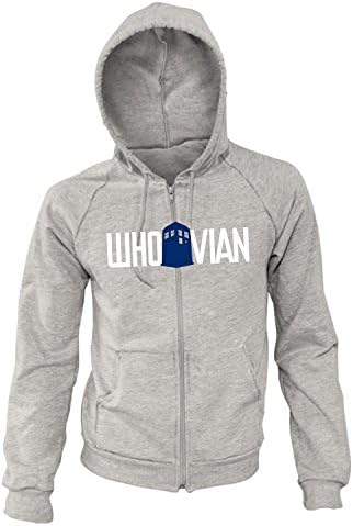 Doctor Who Womens Whovian Front Zip Hoodie (Medium)
