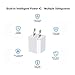 USB Wall Charger, HONGGE 5V/1A Universal Portable Travel Adapter High Speed 1.0A Output for iPhone iPad Samsung HTC LG iPod Nokia (White-4 Pack)
