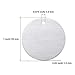 Poen Metal Stamping Blank Tags Aluminum Blanks Metal Tags 1 Inch Round with Hole, 0.06 Inch Thickness for Jewelry Stamping(50)