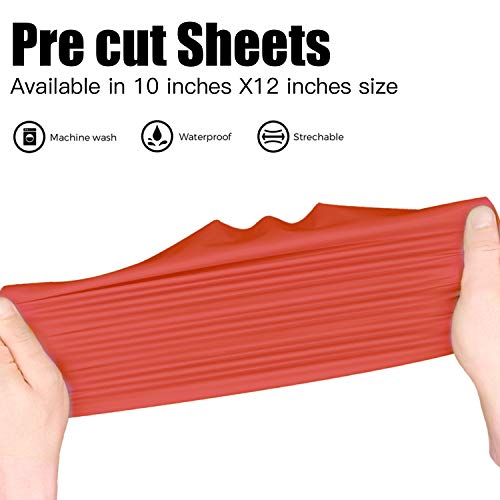 JANDJPACKAGING Orange Heat Transfer Vinyl Bundle 10 Pack of 12 x10 - Iron On Vinyl - Orange HTV Vinyl for Silhouette Cameo or Cricut
