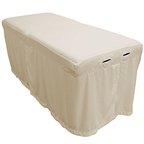Lightweight Microfiber Massage Table Skirt by Body Linen - Natural - Thumbnail 2