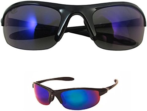 Sports Sunglasses Cycling Glasses Mens Blue UV400 Bike Driving Lens Outdoor Sun