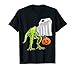 Halloween T Rex Dinosaur Ghost Trick or Treat Gift for Kids T-Shirt