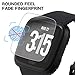 [3 Pack] Screen Protector Compatible with Fitbit Versa & Versa Lite Edition,Waterproof Tempered Glass Scratch Resist Anti-Bubble Screen Protector Compatible with Fitbit Versa Smart Watch