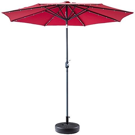 Amazon Com Snail 20 Inch 50 Lbs Sand Fillable Plastic Market Patio Umbrella Base Umbrella Weights Stand For 6 To 8 Table Umbrella Black Garden Outdoor