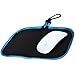 BCP Black Color Neoprene Multi-Functional Mouse Storage Bag Pad with Carabiner