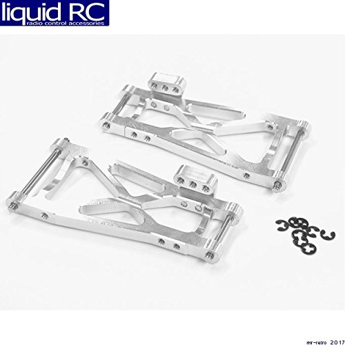 GPM Racing SMT05608 Losi Mini-T 1.0 Silver Aluminum Rear Arms (2)
