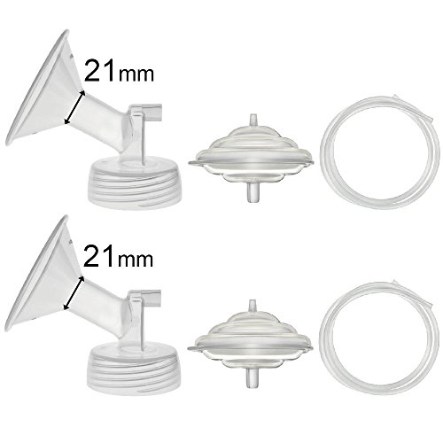 Maymom Pump Parts for Spectra S2 Spectra S1 Spectra 9 Plus Breastpump Not Original Spectra Pump Parts Replace Spectra S2 Accessories and Spectra Flange. Inc Flange Backflow Protector Tubing (21mm)