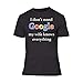 Fresh Tees Brand- I Don't Need Google My Wife Knows Everything Adult Humor (Large, Black)