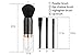 Makeup Brush Set Premium Synthetic Cosmetic Foundation Brush Kabuki Makeup Brush Set for Travel & Household Use (black)