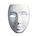 Full Face Theater Mask, DIY Masquereade Mask for Party, Weddings, DIY Mardi Gras, Cosplay Costume, Anonymous Venetian Carnival Mask and Dance Paintable Paper Mask