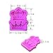 Efivs Arts Crowns Form Princess Queen 3D Silicone Mold Fondant Mold Cupcake Cake Decoration Tool 3.3