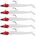 Goture Soft Fishing Lures jig Heads, Saltwater Freshwater Minnow Fishing Bait Big Tail with jig Head for Fishing Fresh, Soft Shrimp Lures Fishing Lures Saltwater Swim baits 5 Pack 15 Pack