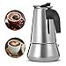 Coffee Maker 9 Cup Stainless Steel with Safety Relief Valve,Stovetop Espresso Maker Moka Pot with Filter,fit Gas,Electric and Ceramic Stovetop