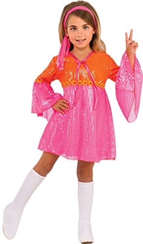 Rubies Costume Child's Go Go Girl Costume, Pink, Large