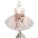 EsTong Newborn Baby Girls Sequins Bowknot Floral Princess Dresses Tulle Tutu Outfit Clothes Pink 1-2Y
