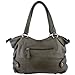 MG Collection Samantha Weave Belt Hobo Handbag, Pewter, One Size