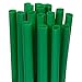 Compostable Drinking Straws, Paper Wrapped: 500ct: Made in USA: (Green, Jumbo, 7.75