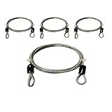 Safety Cable Lock,40”Long,Braided Stainless Steel