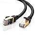 UGREEN Ethernet Cable, Cat 7 10 Gigabit LAN Network RJ45 High Speed Patch Cord Flat Design 10Gbps for 600Mhz/s STP Molded for Switch, Router, Modem, Patch Panel, PC (10FT)