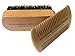 Beard Brush and Comb Set for Men - Natural Boar Bristle Brush and Durable Wooden Comb Grooming Kit - Maintains Soft, Shiny and Smooth Facial Hair - Mustache Straightening and Shaping Tools (Beard Comb & Brush Kit)