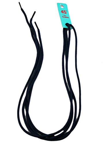 Tube Lace Navy Blue Colored 7 Pr. Eyelets Shoelaces (2pc, 45")