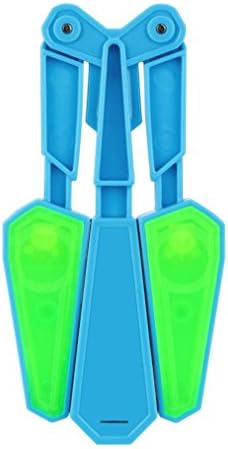 huichang Led Fidget Flip Finz Stress Reliever Light Up Butterfly Flipper Hand Training Focus EDC Toy (Blue)