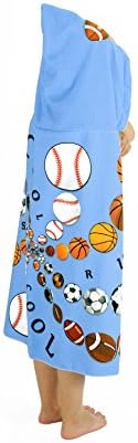 Boy's Hooded Beach Towel - Swirl Pattern
