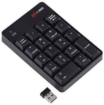 Lcyyo@ MC Saite SK-51AG 18-key 2.4G Wireless USB Mini Computer Numeric Keypad for iMac Macbook Windows Laptop Notebook Desktop (Black)
