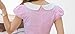 TULIPTREND Women's Fresh Doll Collar Short Sleeve Dress Pink US Small/Asian Medium