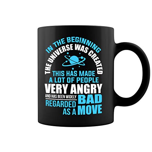 The Hitchhiker's Guide to the Galaxy Ceramic Coffee Mug Tea Cup (11oz, Black)