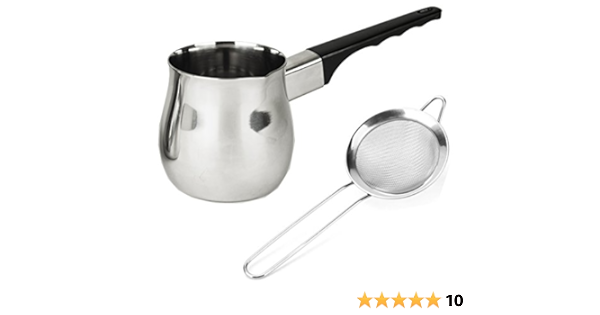 Chai Tetera Y Colador Combo Cafe Turco Bote Y Malla Fina Colador Juntos Para Hacer Perfecto Prana Chai En Casa Amazon Com Grocery Gourmet Food