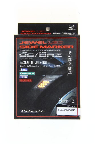 Valenti Jewel LED side marker 86 / BRZ clear / chrome SDM86Z-CC
