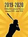 2019 - 2020 - 18 Month Academic Planner - January 2019 - June 2020: Baseball Sunburst Series - Organ by 