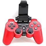 Adjustable Bluetooth Android Mobile Cell Phone Telescopic Gaming Clamp Clip Holder Mount for Playstation 3 PS3 DualShock 3 Controller with D-Pad Cap