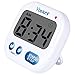 Vinker Digital Kitchen Timer, Clock for 12 Hour AM/PM Indications with Big Digits, Loud Alarm and flashing indicator light